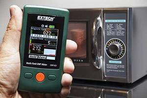 Magnetfeldmessung eines Mikrowellenherdes