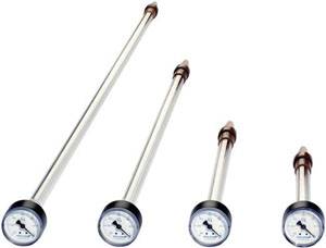 Vier Tensiometer in verschiedenen Grössen