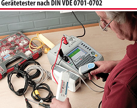 Gerätetester nach DIN VDE 0701-0702