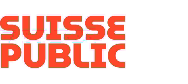 Logo mit der Aufschrift SUISSE PUBLIC