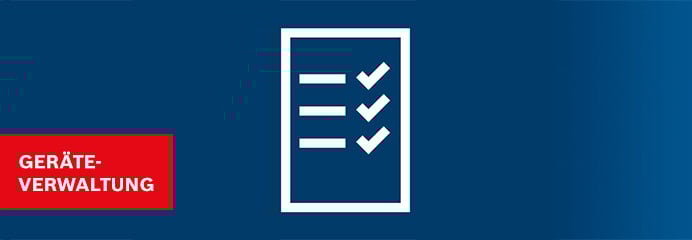 Bosch Geräteverwaltung