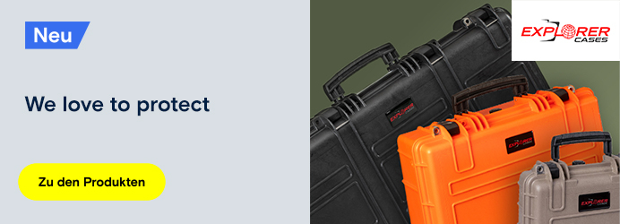 Produktbild mit Text "We love to protect."