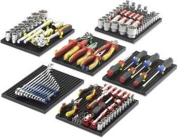 Lochplatten sind auch für den Einsatz in Werkzeugschüben geeignet.