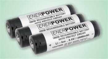 Batterie Accumulateur 26650 Lithium-Ion 3.6V 4500mAh