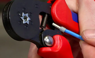 KNIPEX WTV - Pinces à sertir auto-ajustables pour embouts de câble