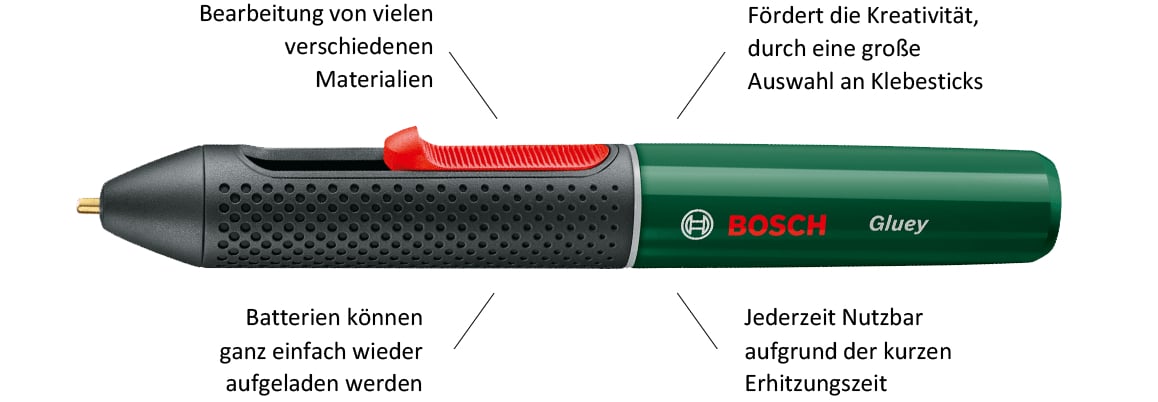 Bosch Gluey Akku-Heißklebestift