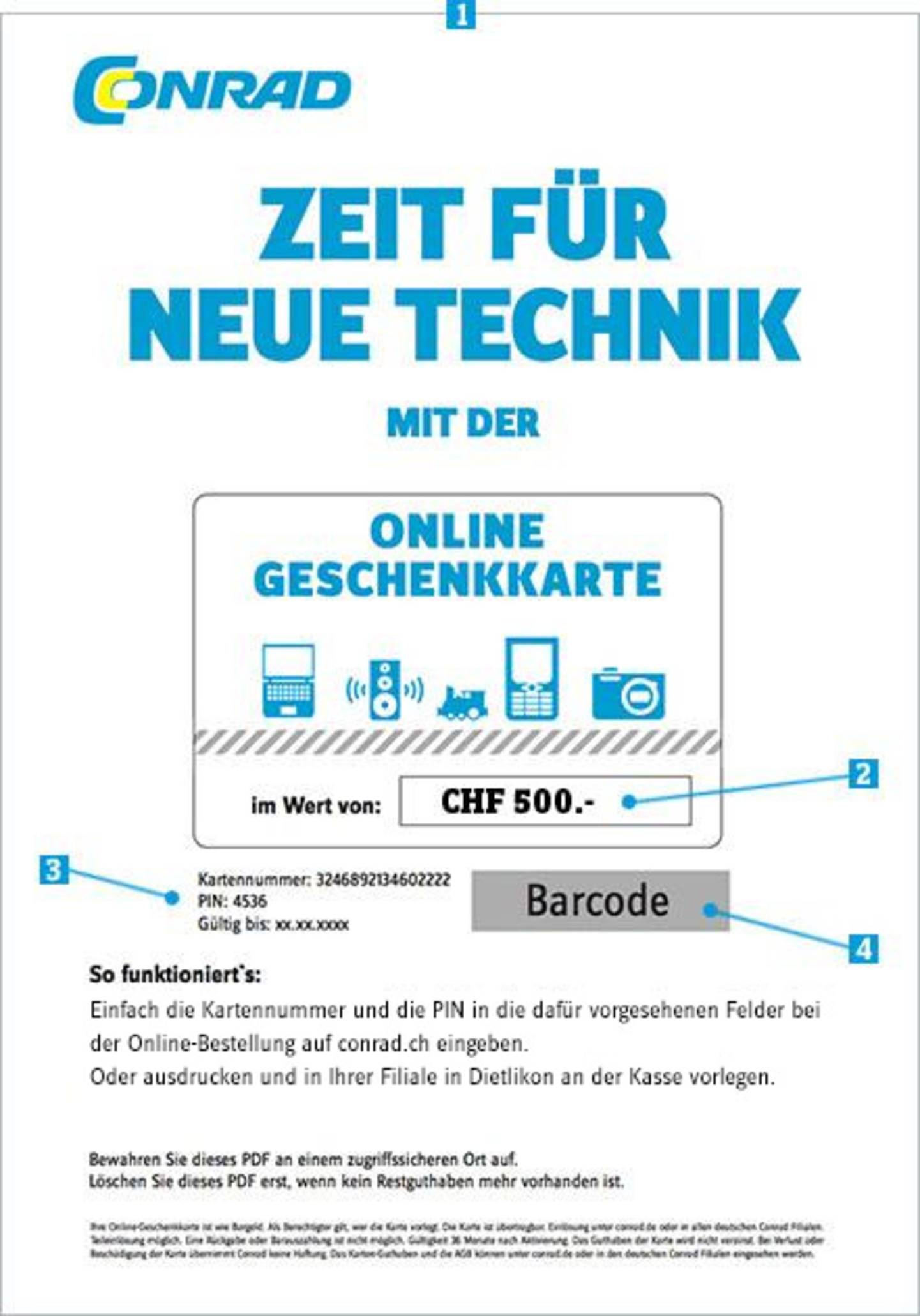 H&m Geschenkkarte Online Einlösen Geht Nicht Geschenkkarte - Conrad Electronic Schweiz