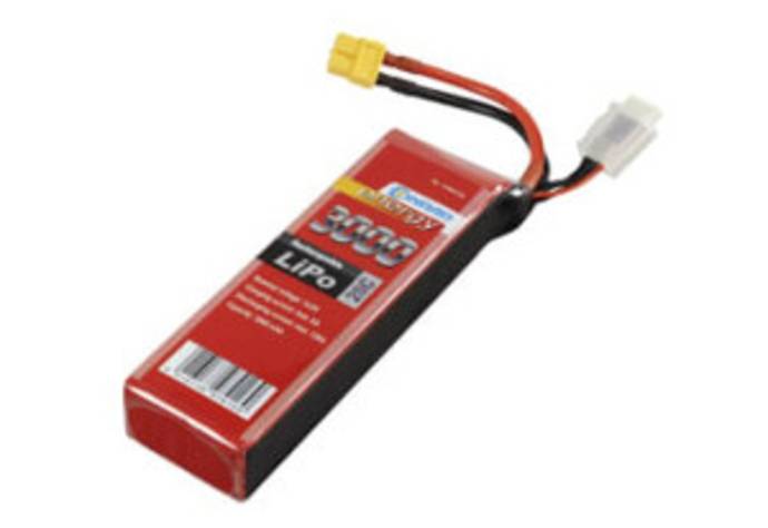 LiPo-batteri med starkström- och Balancer-anslutning