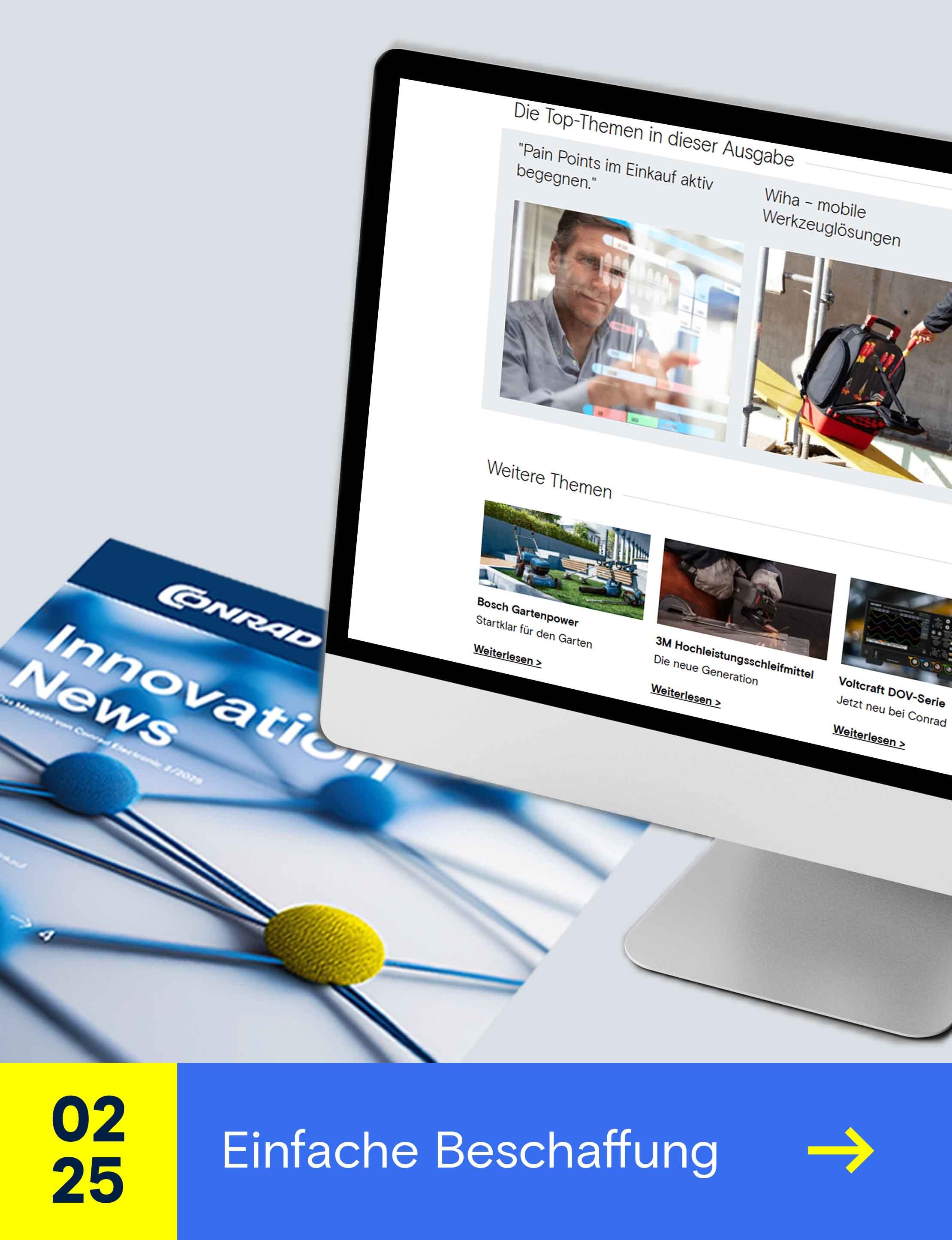 Magazin am Desktop und physisch Innovation News