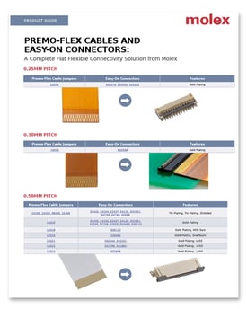 premo flex cables and easy on connectors