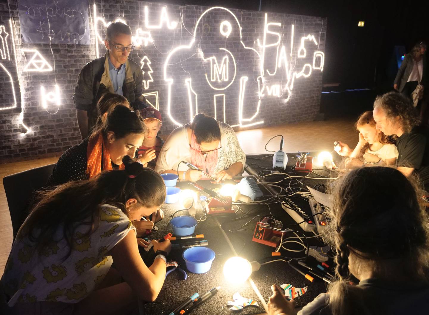 Maker Faire Hannover - Leuchtwand