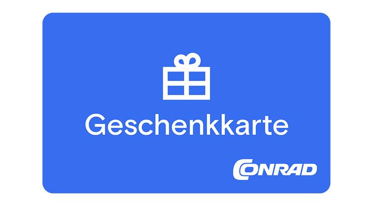 Blaue Conrad-Geschenkkarte