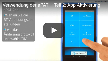 Verwendung der aPAT – Teil 2: App Aktivierung