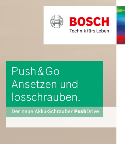 Bosch PushDrive Akku-Schrauber