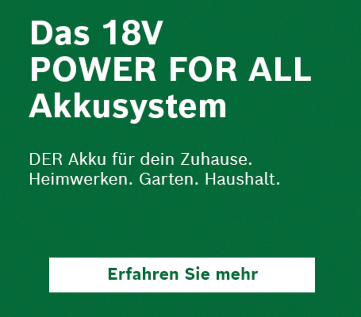 18V Power for all Akkusystem