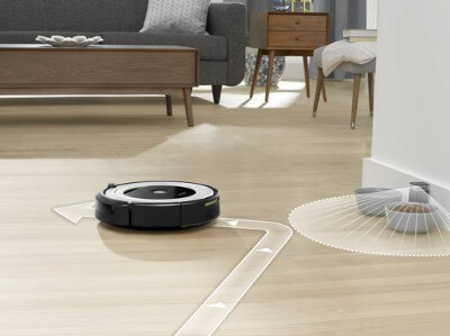 Die virtuelle Wand hindert Saugroboter am Weiterfahren.