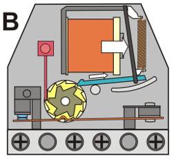 RELE' FINDER 230V A IMPULSO (COMMUTATORE) 27.05.8.230 O INTERRUTTORE  27.01.8.230