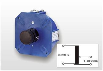 Mit einem Stell- beziehungsweise Regeltransformator lässt sich die Ausgangsspannung beliebig variieren