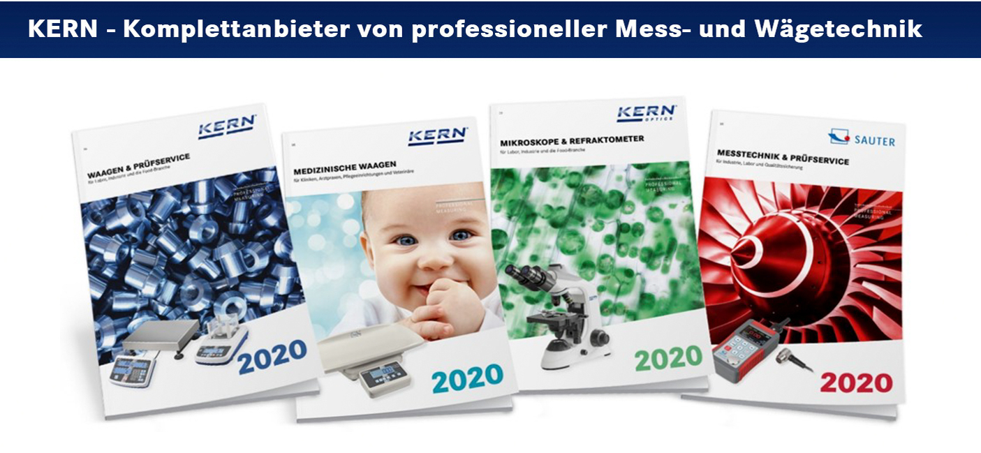 Kern Komplettanbieter von professioneller Mess- und Wägetechnik
