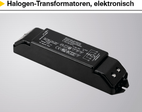 Halogen-Transformatoren, elektronisch
