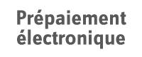 Logo de prépaiement électronic, un service de paiement en ligne.