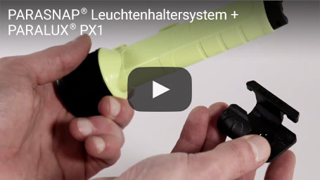 PARASNAP® Leuchtenhaltersystem + PARALUX® PX1 | PARAT Die Sicherheitsleuchte