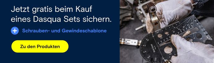 Dasqua Sets + gratis Schrauben- und Gewindeschablone