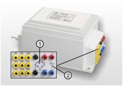 elma TT IZ71 Transformateur d'alimentation universel 1 x 230 V 1 x 6 V/AC,  12 V/AC 120 VA 10 A - Conrad Electronic France