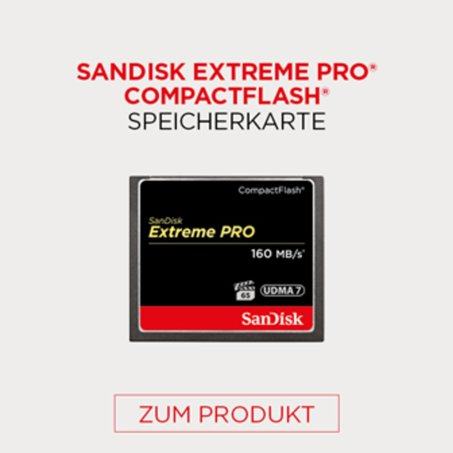 Sandisk Extreme Pro Compactflash Speicherkarte