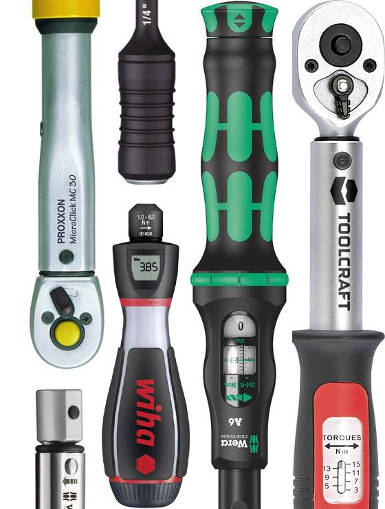 Verschiedene Drehmomentwerkzeuge