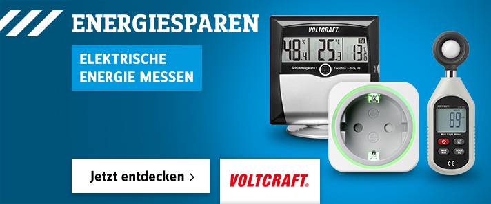 Energie sparen mit Voltcraft 