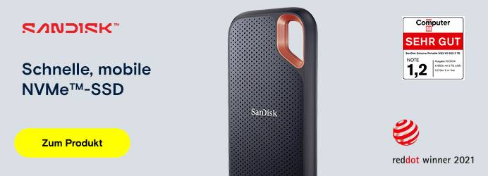 SanDisk Extreme® Portable 2 TB Externe SSD-Festplatte