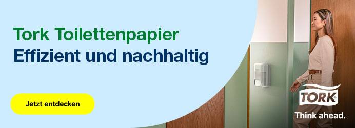 Anwendungsbild Tork Toilettenpapier: Effizient & nachhaltig 