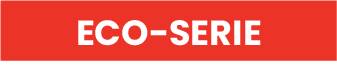 Eine rote Schaltfläche mit dem Text "ECO-SERIE" 
