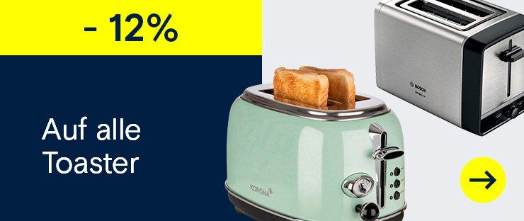 12% Rabatt auf alle Toaster →