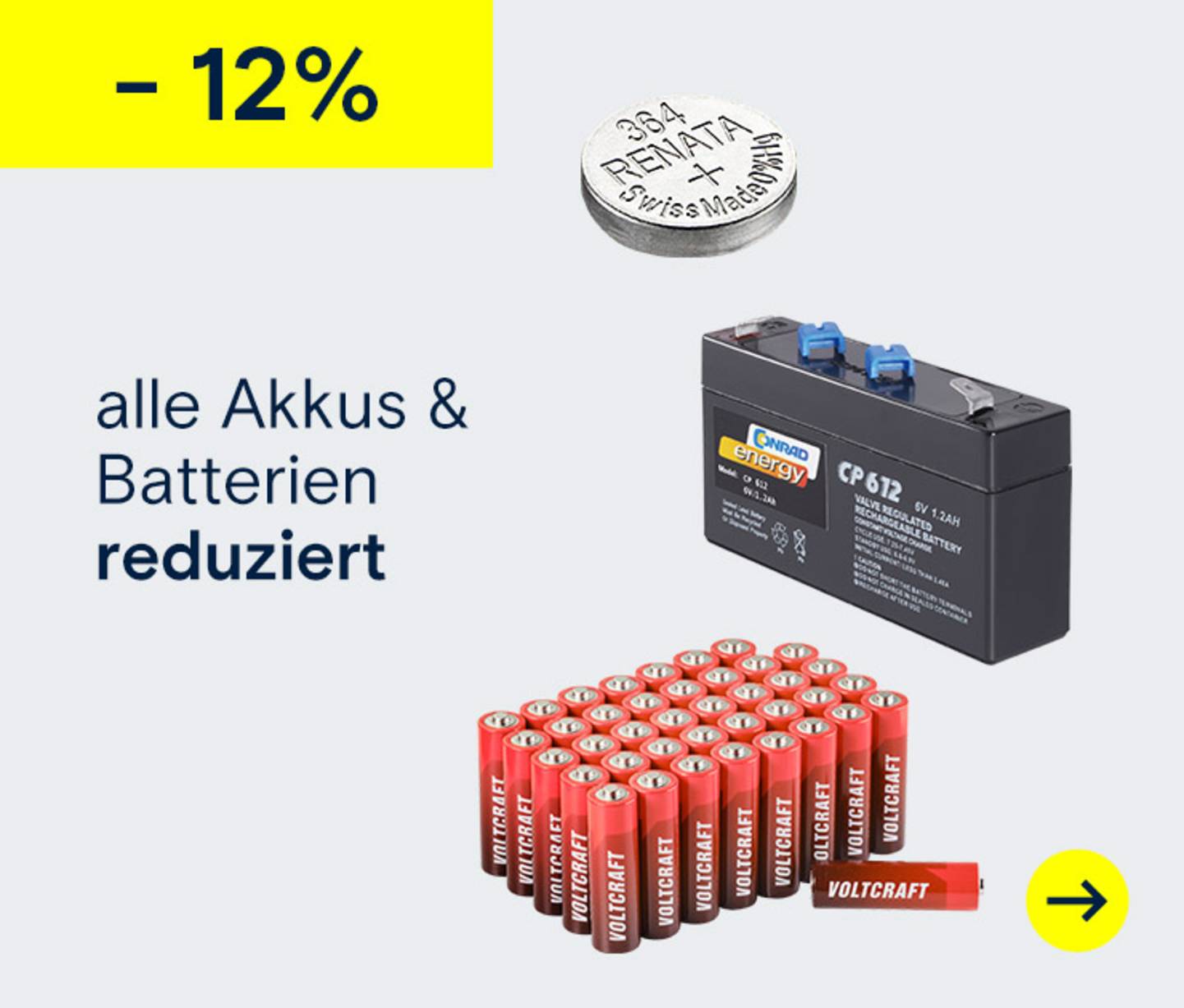 12% Rabatt auf alle Akkus und Batterien →