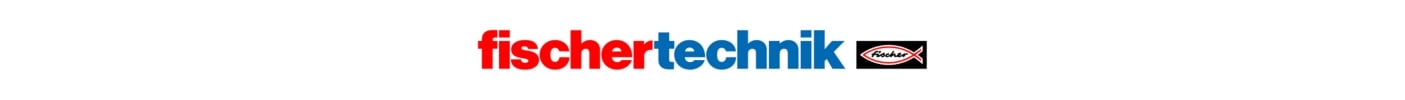 Alt-Text Custom Gem  Analysis Ein weißer horizontaler Hintergrund mit dem Logo von fischertechnik. Das Wort "fischer" ist rot, und "technik" ist blau. Daneben befindet sich ein kleines rotes, ovales Logo mit einem Fisch.