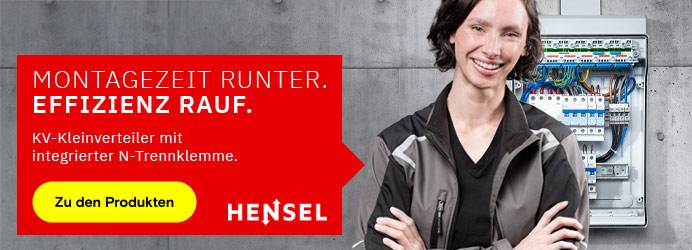 Hensel - Montagezeit runter. Effizienz rauf. 
