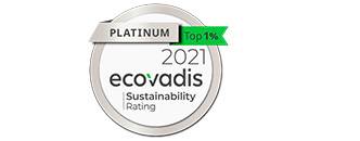 Platinum Label sustainability Rating Top 1% in 2021