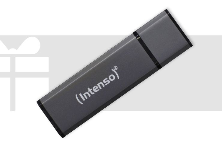 Intenso - USB-Stick 4 GB Alu Line Anthrazit