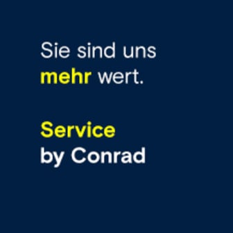 Sie sind uns mehr wert. service by Conrad