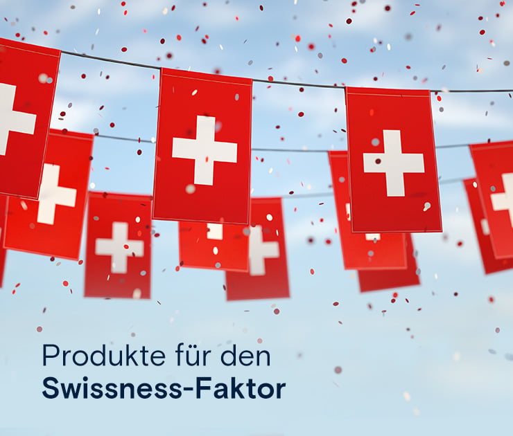 Von der Alarmanlage bis zum Schweizer Sackmesser – Alles für den Swissness-Faktor →