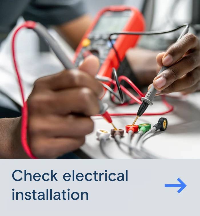 Check electrical installation