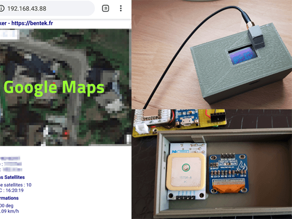 Localisation GPS courte portée (ESP8266 / GPS)