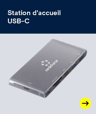 Station d'accueil pour PC portable USB-C® Renkforce
