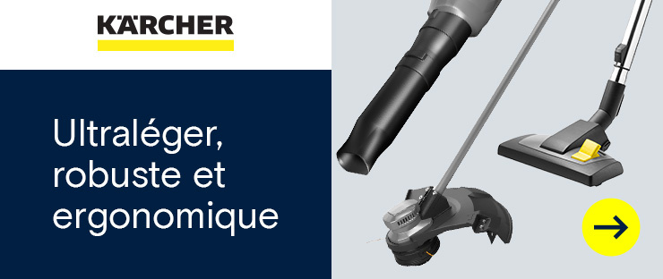 Kärcher – Ultraléger, robuste et ergonomique →