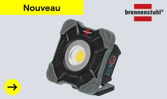 Brennenstuhl - Projecteur de chantier LED sans fil SH 1000 MA, 1000lm, IP54