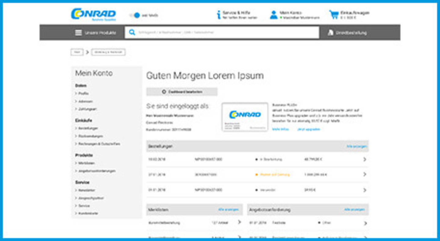 Meilleure vue d'ensemble dans le compte client
