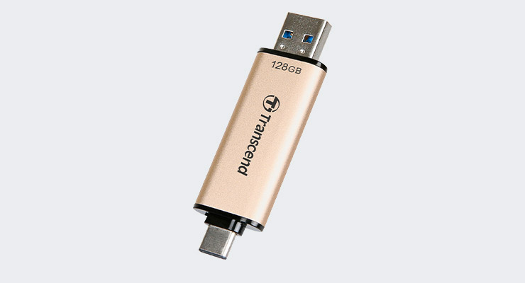 Transcend - Clé USB avec connecteurs USB 3 et USB-C