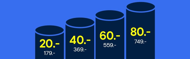 Exploitez pleinement votre budget et obtenez jusqu'à CHF 80.- de remise immédiate  →